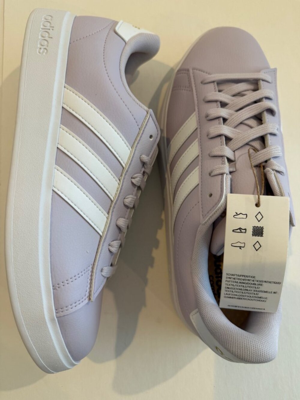 adidas women GRAND COURT 2.0 SHOES size 10, silver dawn - Picture 5 of 6